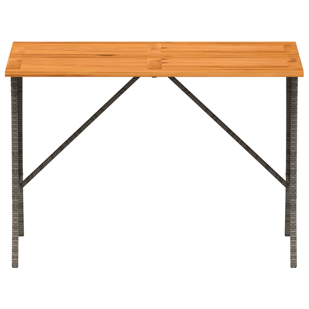 Set da Pranzo da Giardino 3 pz con Cuscini in Polyrattan Grigio | homemem39