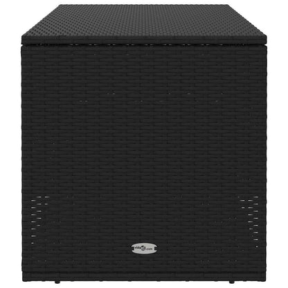 Scatola per Cuscini da Esterno Nero 100x55x55,5 cm Polyrattan - homemem39