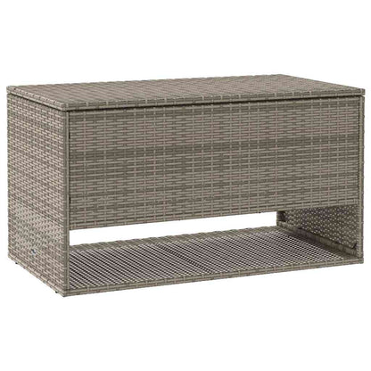 Scatola per Cuscini da Esterno Grigio 100x55x55,5 cm Polyrattan - homemem39