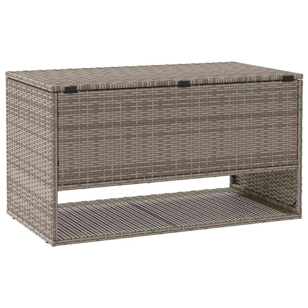 Scatola per Cuscini da Esterno Grigio 100x55x55,5 cm Polyrattan - homemem39