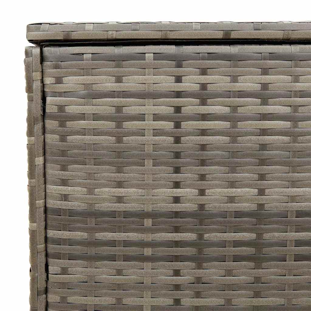 Scatola per Cuscini da Esterno Grigio 100x55x55,5 cm Polyrattan - homemem39