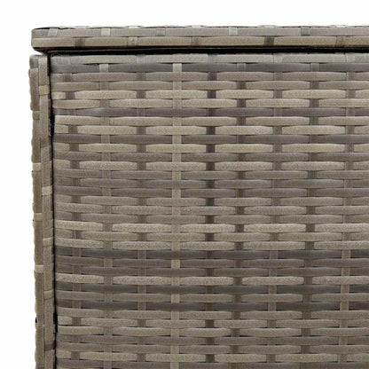 Scatola per Cuscini da Esterno Grigio 100x55x55,5 cm Polyrattan - homemem39