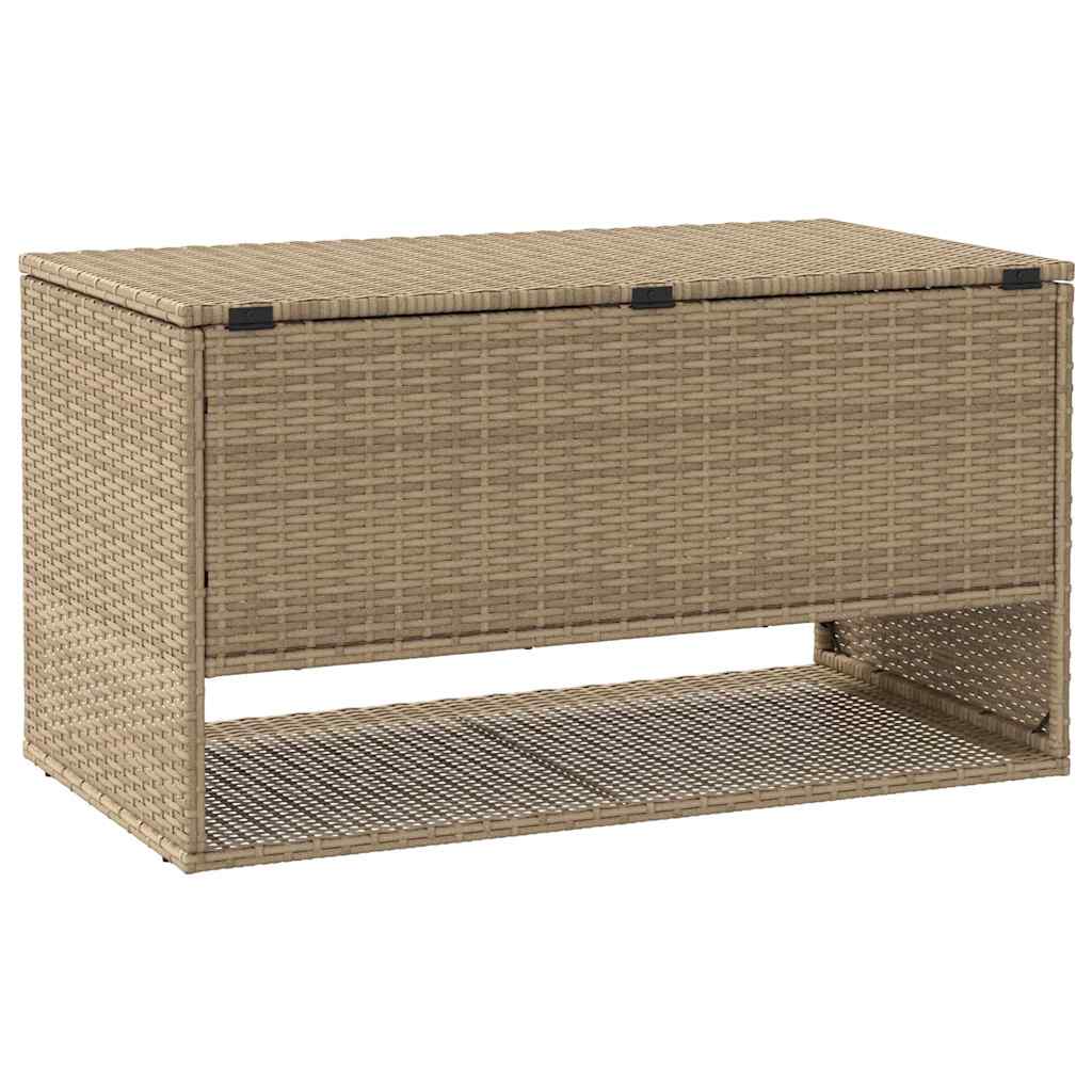 Scatola per Cuscini da Esterno Beige 100x55x55,5 cm Polyrattan - homemem39