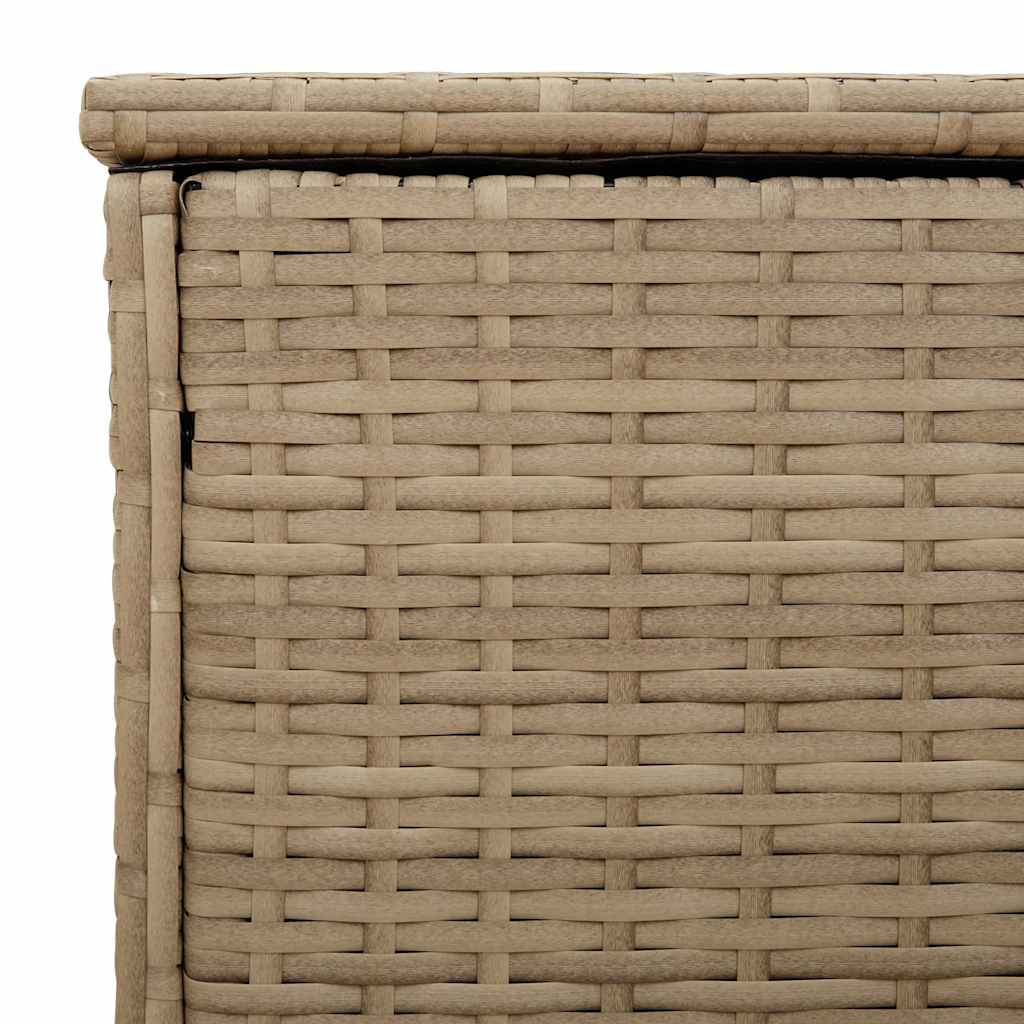 Scatola per Cuscini da Esterno Beige 100x55x55,5 cm Polyrattan - homemem39