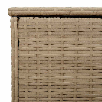 Scatola per Cuscini da Esterno Beige 100x55x55,5 cm Polyrattan - homemem39