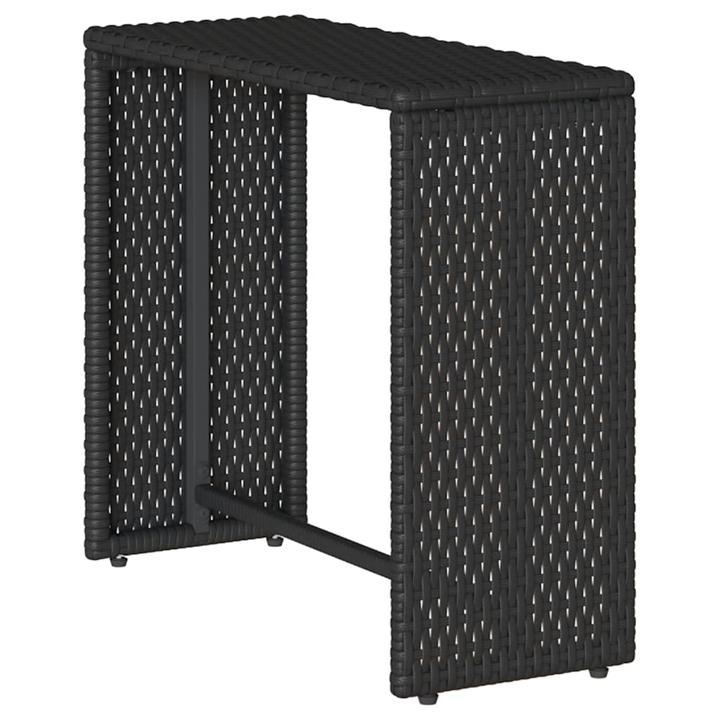 Set Divani da Giardino 5 pz con Cuscini in Polyrattan Nero