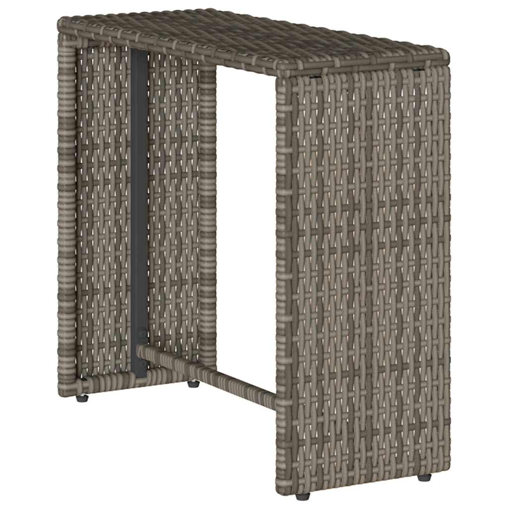 Set Divano da Giardino 5 pz con Cuscini Grigio in Polyrattan