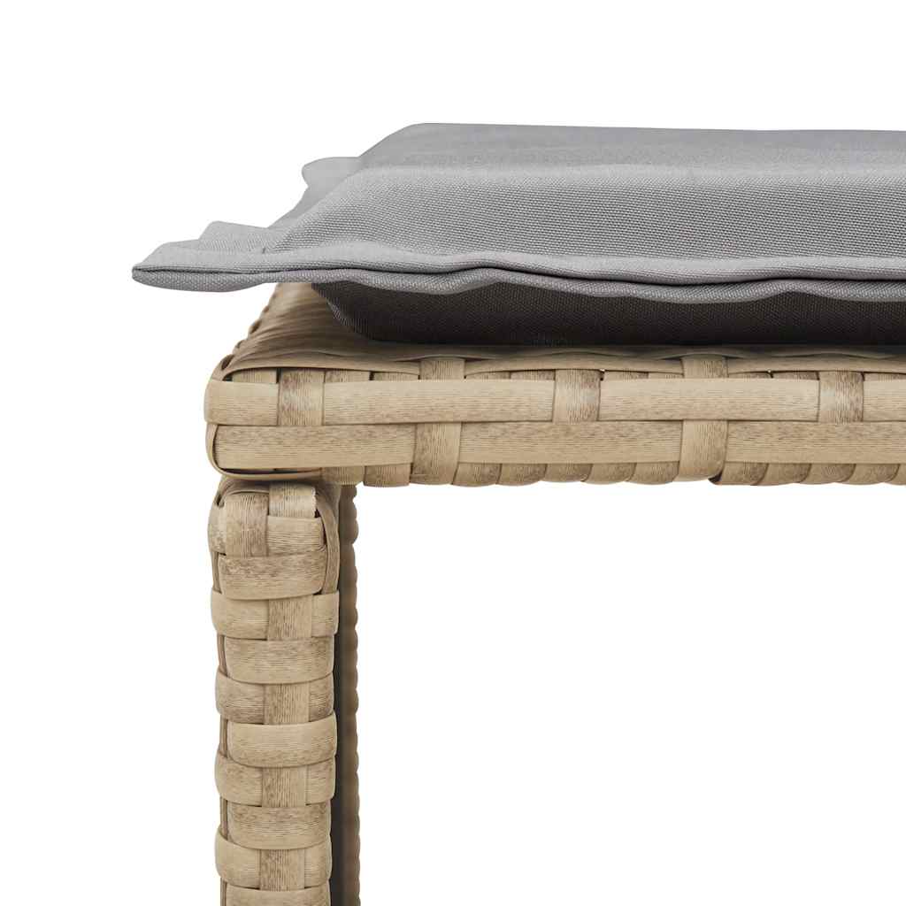Set Divano da Giardino 5 pz con Cuscini Beige in Polyrattan | homemem39