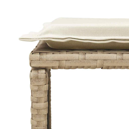 Set Divano da Giardino 5 pz con Cuscini Beige in Polyrattan | homemem39