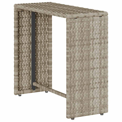 Set Divano da Giardino 5pz con Cuscini Grigio Chiaro Polyrattan