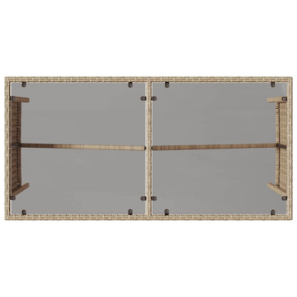 Set da Pranzo da Giardino 3 pz con Cuscini Beige in Polyrattan | homemem39