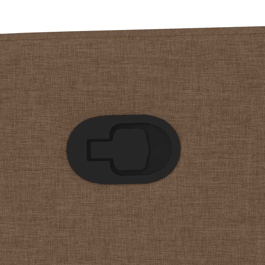 Poltrona Reclinabile in Tessuto Marrone - homemem39