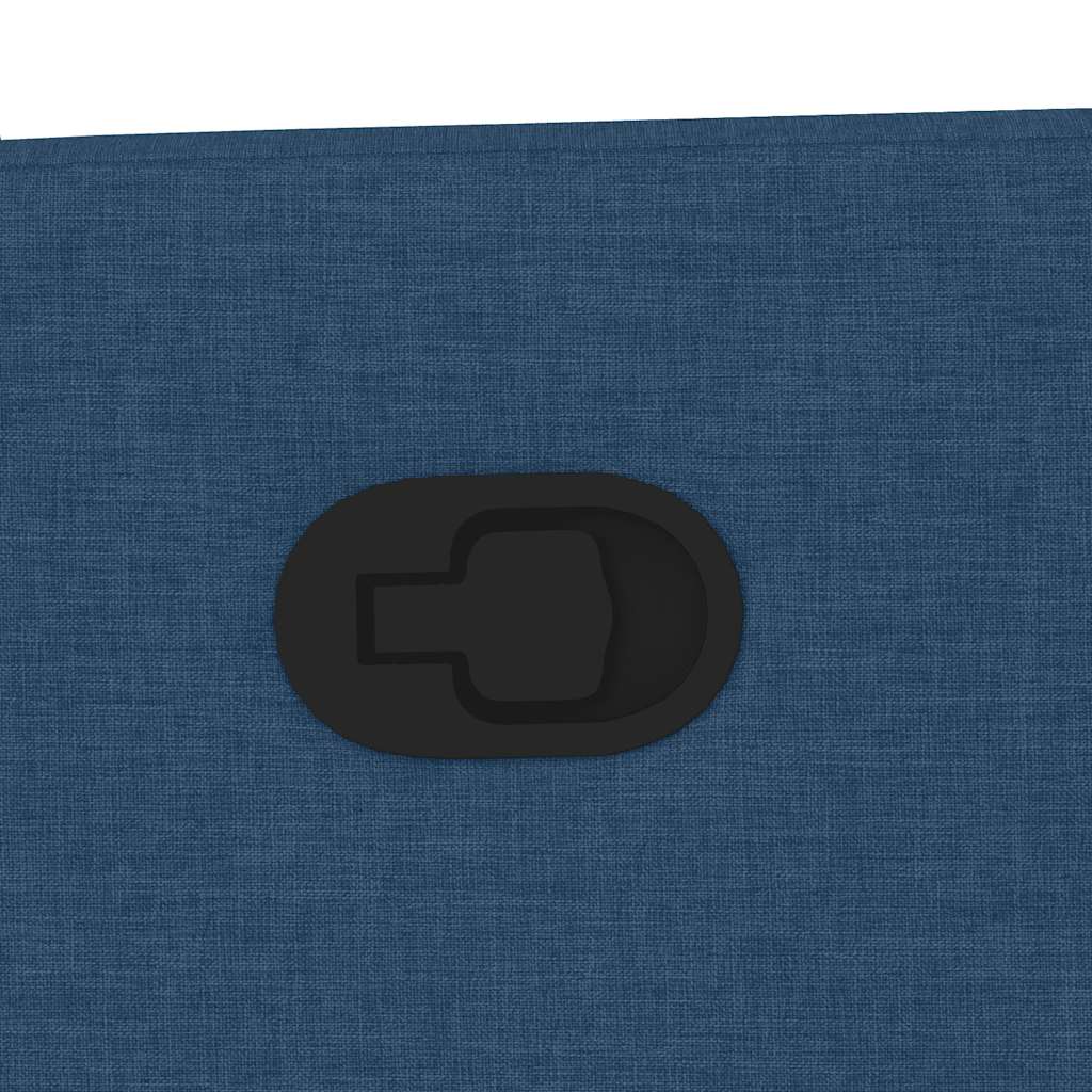Poltrona Reclinabile Blu in Tessuto - homemem39