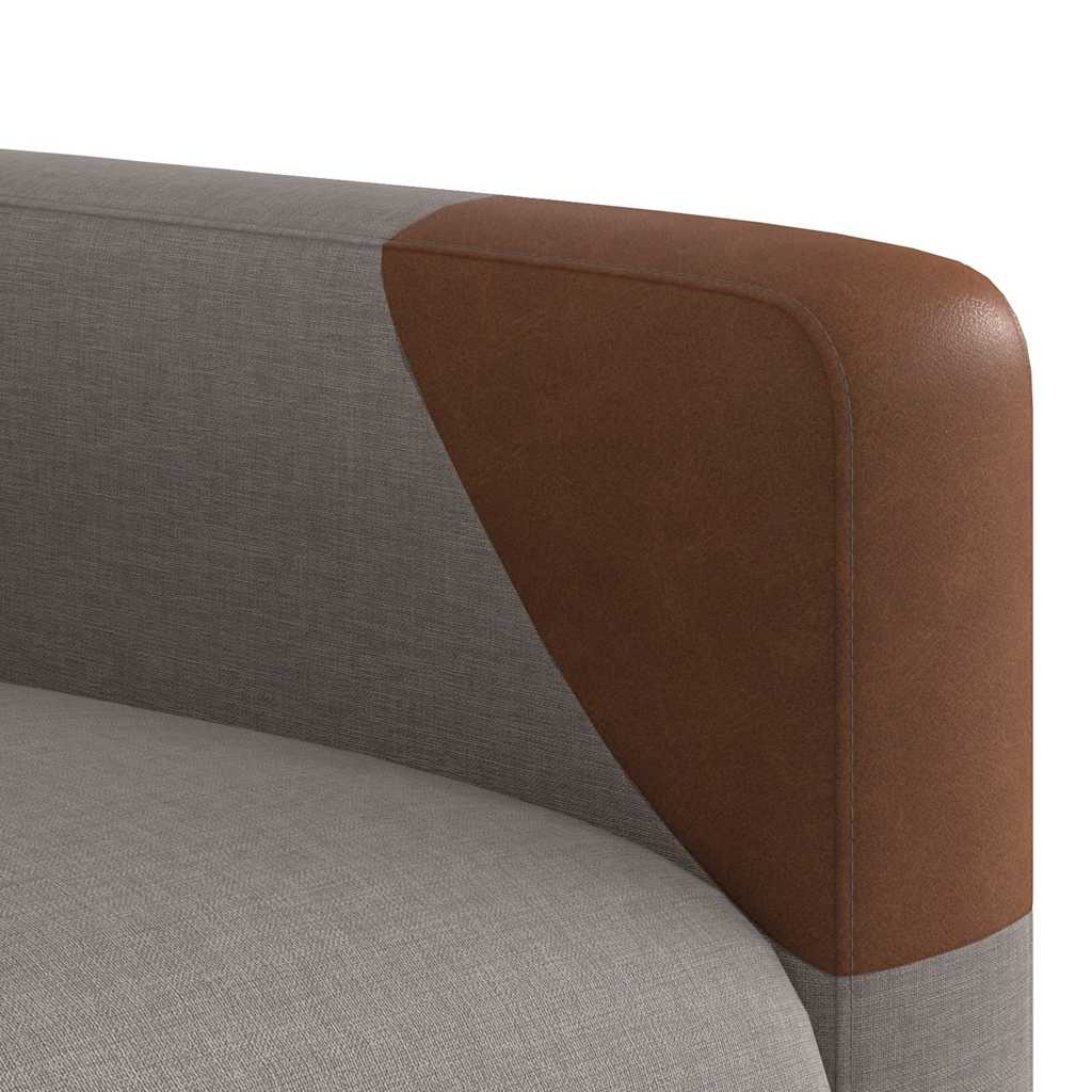 Poltrona Massaggiante Reclinabile Tortora in Tessuto | homemem39