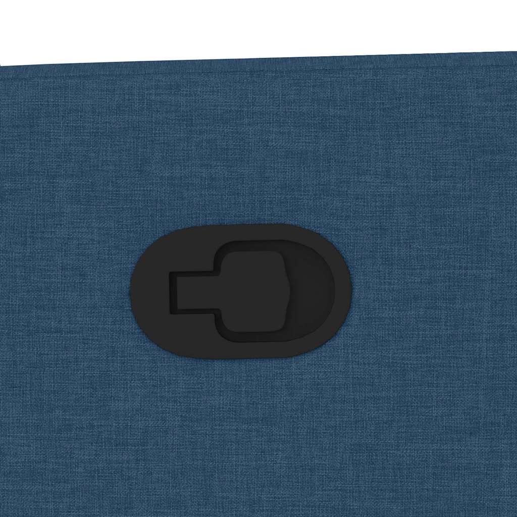 Poltrona Massaggiante Reclinabile Blu in Tessuto - homemem39