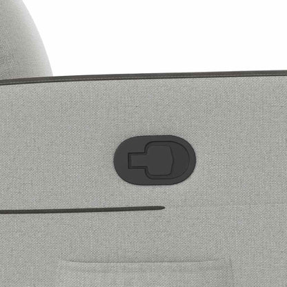 Poltrona Reclinabile in Tessuto Grigio Nuvola - homemem39