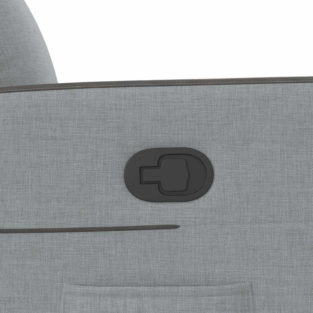 Poltrona Reclinabile in Tessuto Grigio Chiaro - homemem39