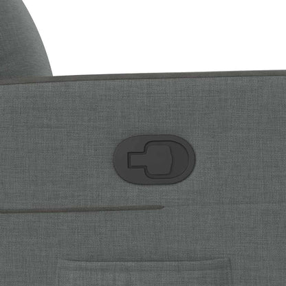 Poltrona reclinabile in tessuto grigio scuro