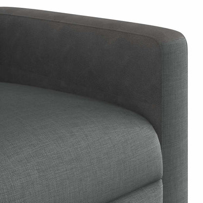 Poltrona reclinabile in tessuto grigio scuro