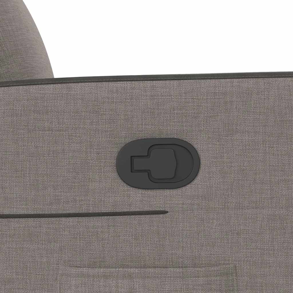 Poltrona Reclinabile in Tessuto Tortora - homemem39