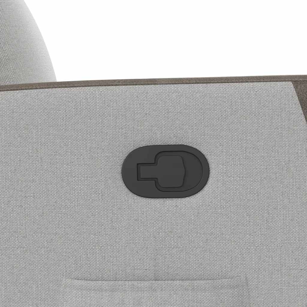 Poltrona Reclinabile in Tessuto Grigio Nuvola - homemem39