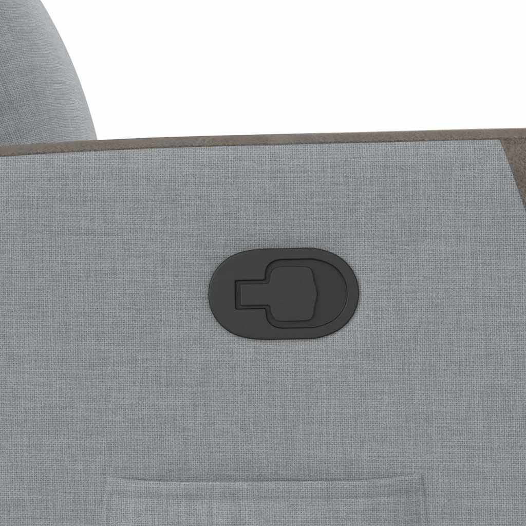 Poltrona Reclinabile in Tessuto Grigio Chiaro | homemem39