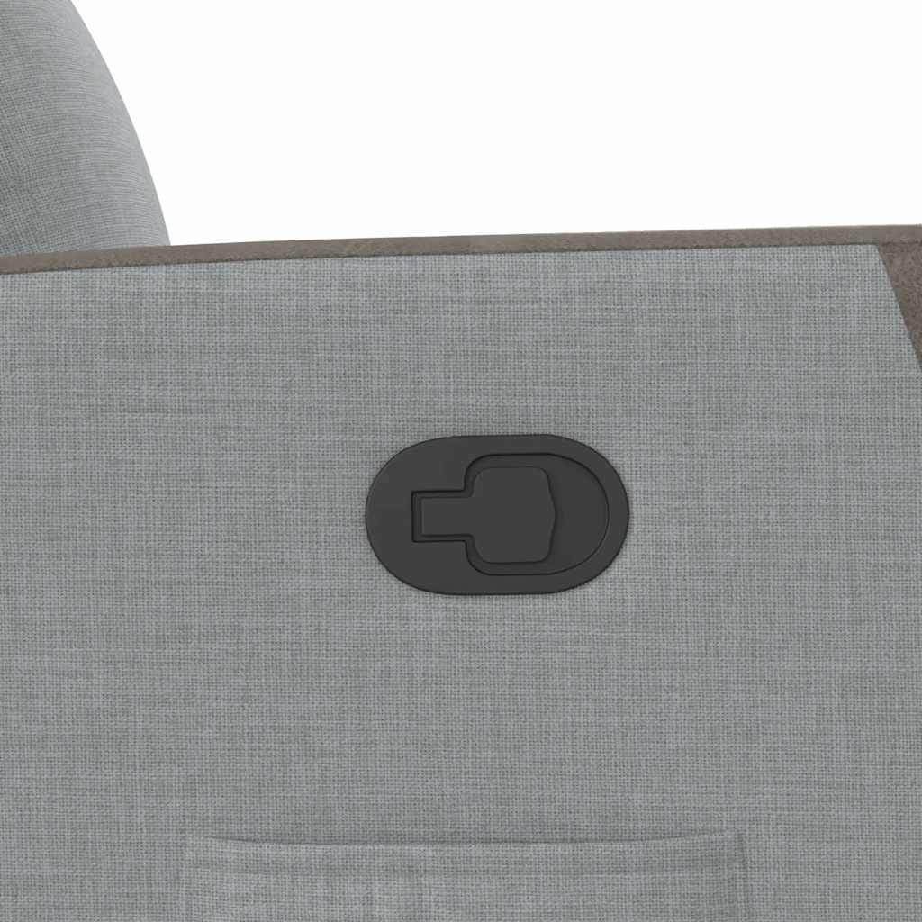 Poltrona Reclinabile in Tessuto Grigio Chiaro - homemem39