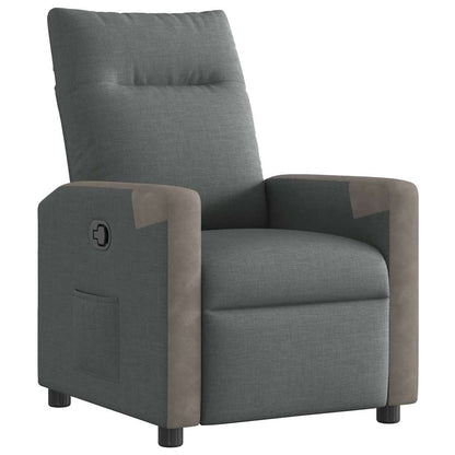 Poltrona Reclinabile in Tessuto Grigio Scuro | homemem39
