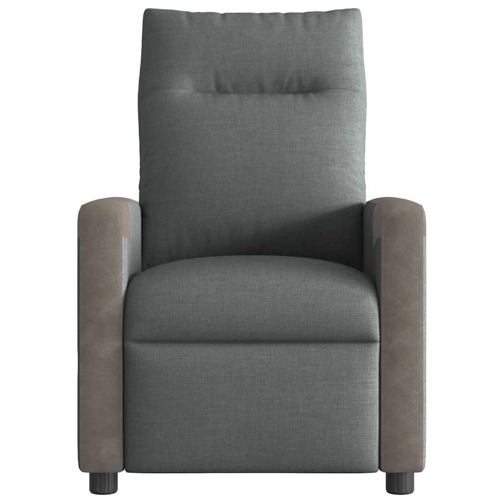 Poltrona Reclinabile in Tessuto Grigio Scuro | homemem39