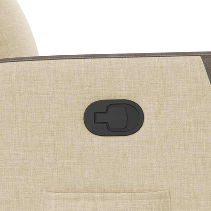 Poltrona Reclinabile in Tessuto Crema - homemem39