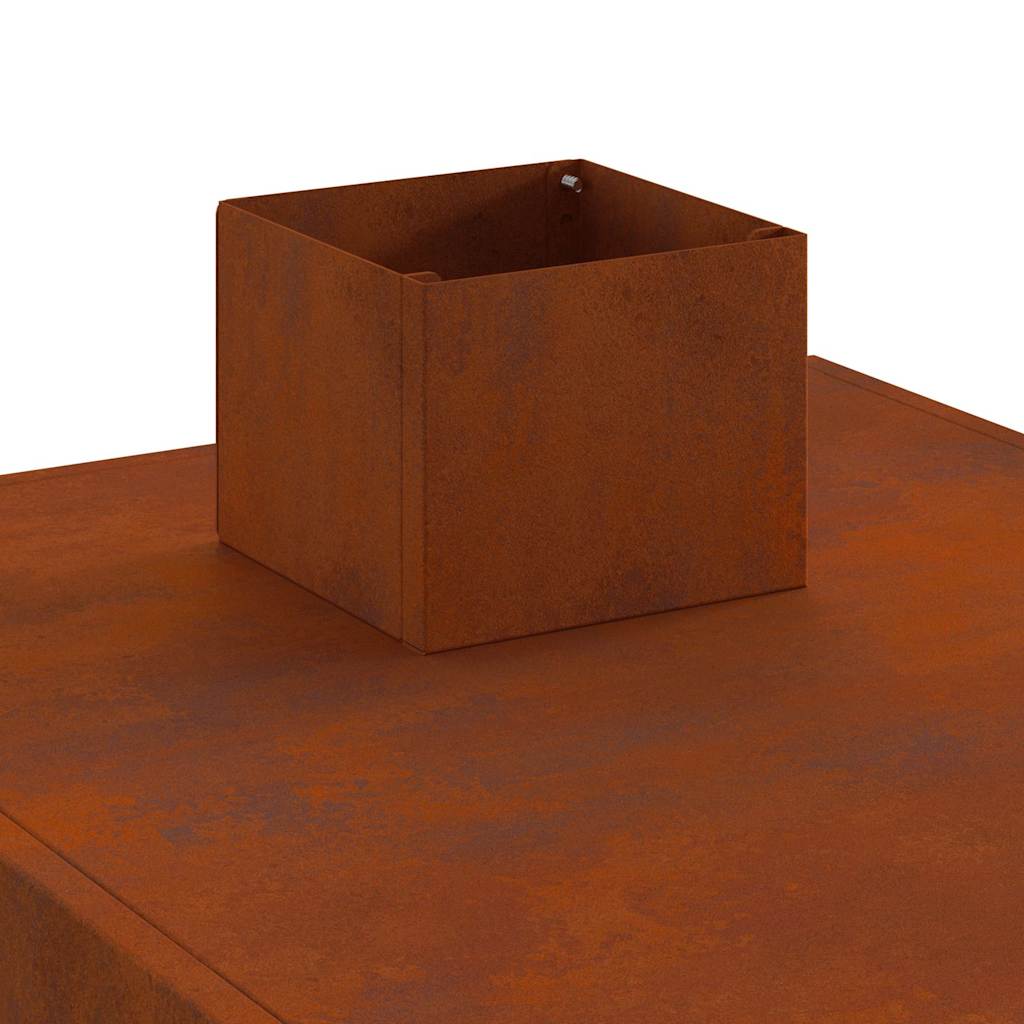 Stufa da Campeggio 35x50x60 cm in Acciaio Corten | homemem39
