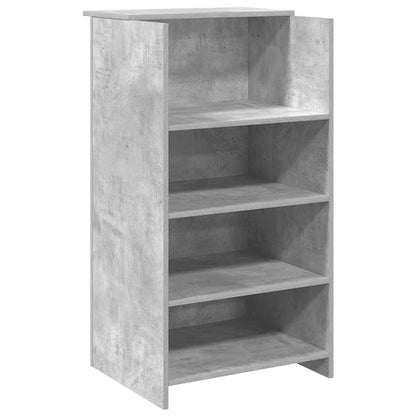 Banco Reception Grigio Cemento 55x50x103,5 cm Legno Multistrato - homemem39