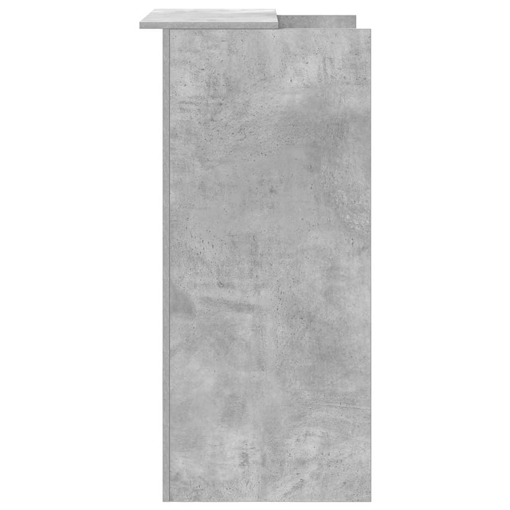 Banco Reception Grigio Cemento 55x50x103,5 cm Legno Multistrato | homemem39
