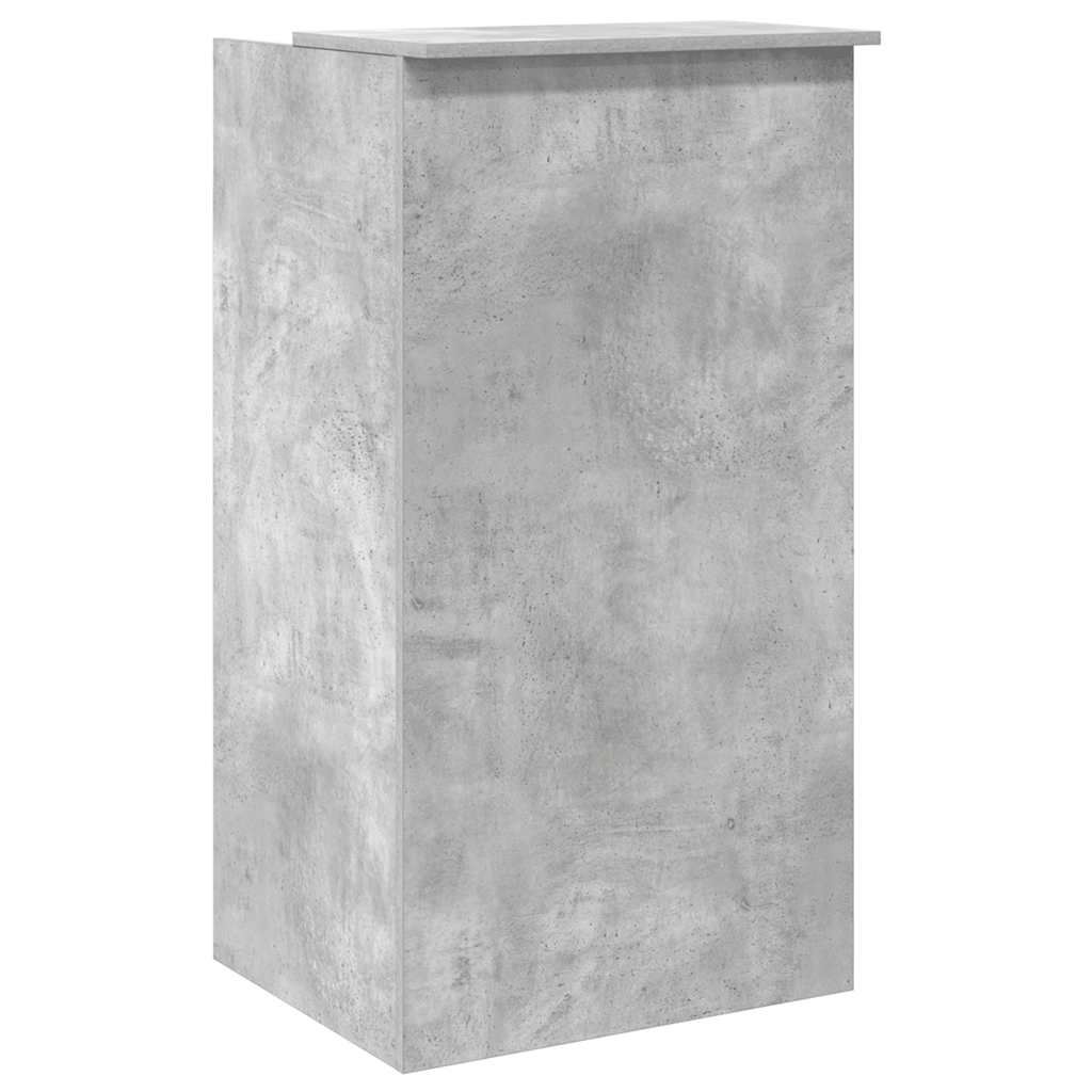 Banco Reception Grigio Cemento 55x50x103,5 cm Legno Multistrato