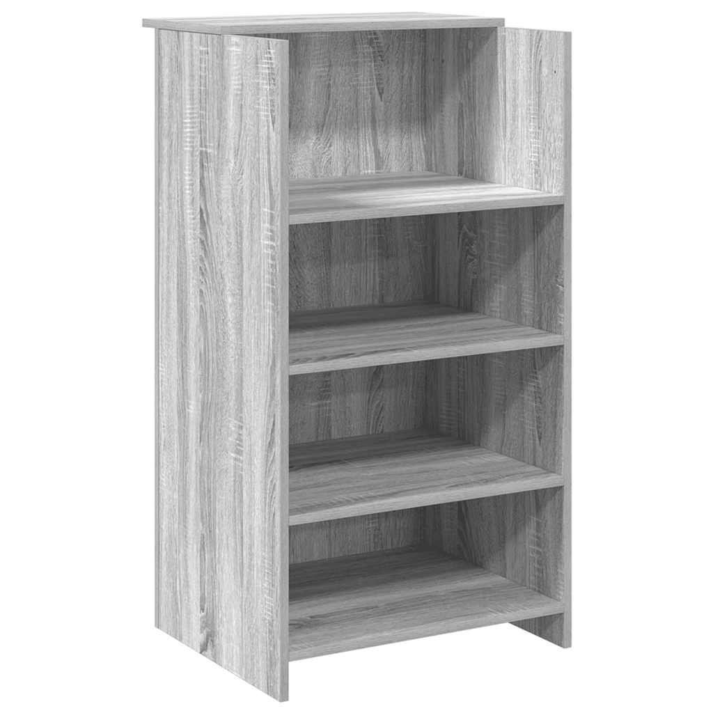 Banco Reception Grigio Sonoma 55x50x103,5 cm Legno Multistrato | homemem39