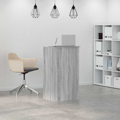 Banco Reception Grigio Sonoma 55x50x103,5 cm Legno Multistrato | homemem39