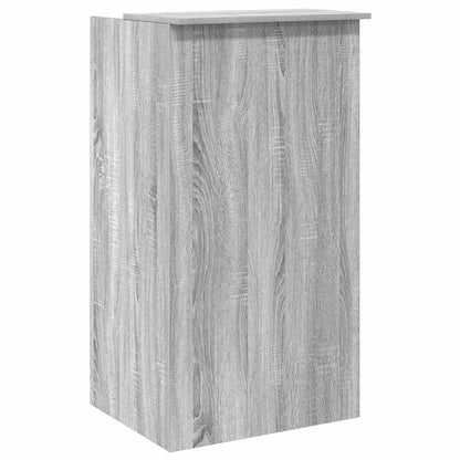 Banco Reception Grigio Sonoma 55x50x103,5 cm Legno Multistrato - homemem39