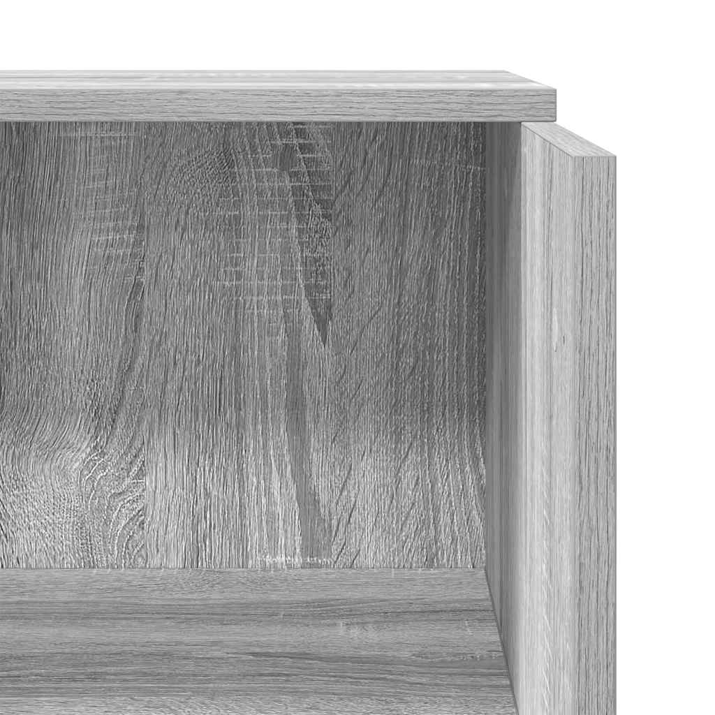 Banco Reception Grigio Sonoma 55x50x103,5 cm Legno Multistrato - homemem39