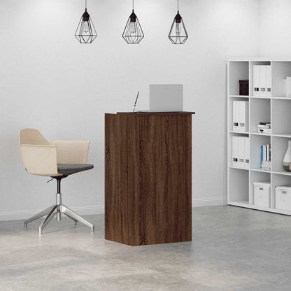 Banco Reception Rovere Marrone 55x50x103,5 cm Legno Multistrato