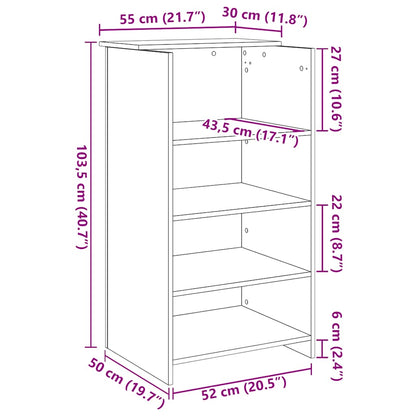Banco Reception Legno Antico 55x50x103,5 cm Legno Multistrato | homemem39