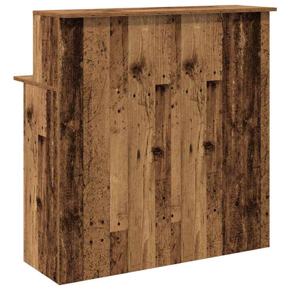 Banco Reception Legno Antico 100x50x103,5 cm Legno Multistrato