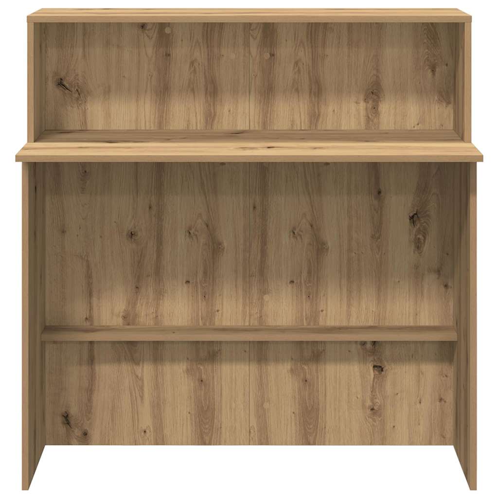 Banco Reception Rovere Artigianale 100x50x103,5cm in Truciolato - homemem39