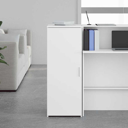 Mobiletto portaoggetti bianco 40x45x103,5 cm in legno ingegnerizzato | homemem39
