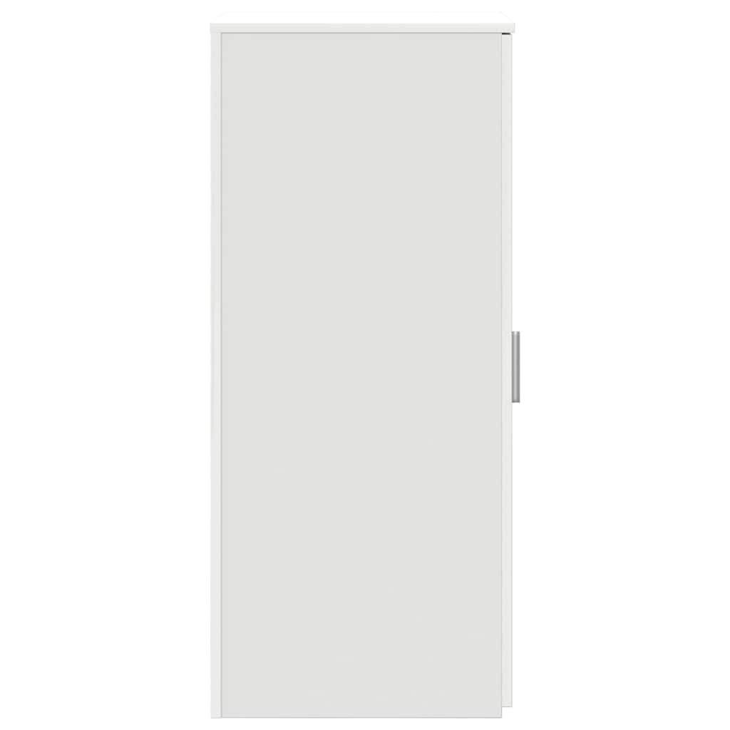 Mobiletto portaoggetti bianco 40x45x103,5 cm in legno ingegnerizzato | homemem39