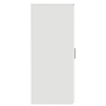 Mobiletto portaoggetti bianco 40x45x103,5 cm in legno ingegnerizzato | homemem39