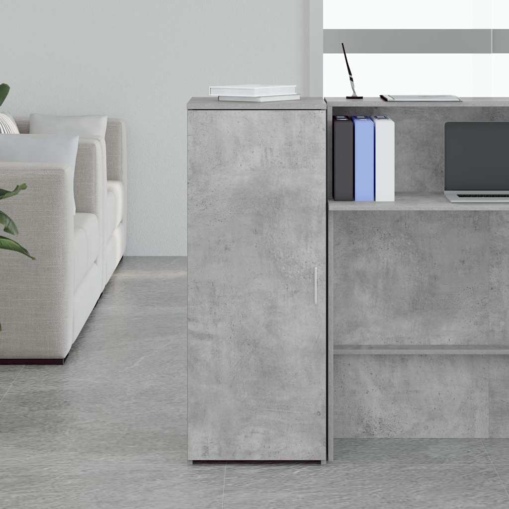 Mobile Portaoggetti Grigio Cemento 40x45x103,5 cm in Truciolato | homemem39