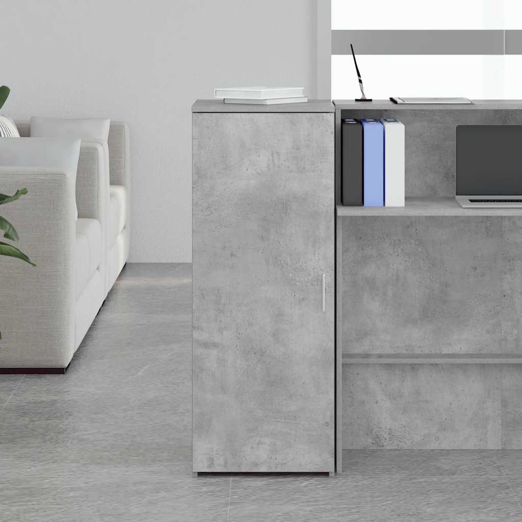 Mobile Portaoggetti Grigio Cemento 40x45x103,5 cm in Truciolato