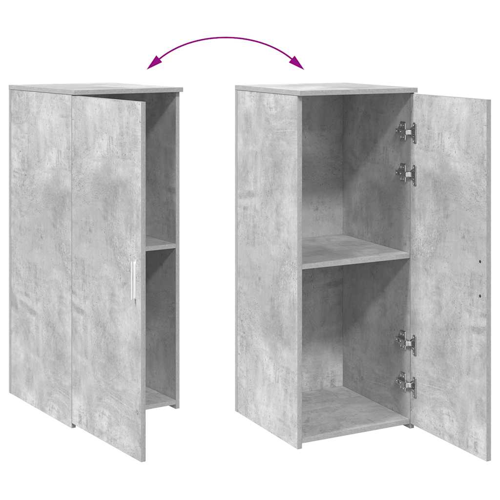 Mobile Portaoggetti Grigio Cemento 40x45x103,5 cm in Truciolato | homemem39