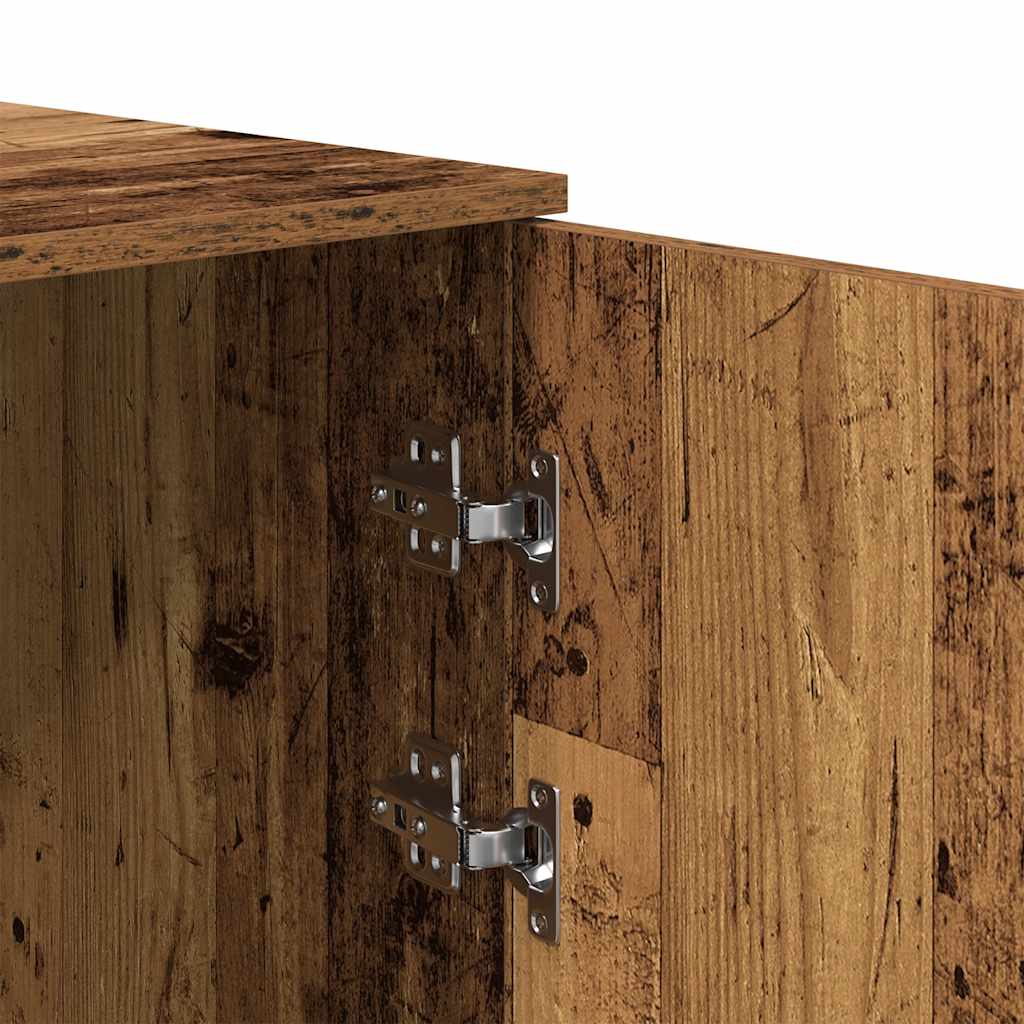 Mobile Portaoggetti Legno Antico 40x45x103,5 cm in Truciolato