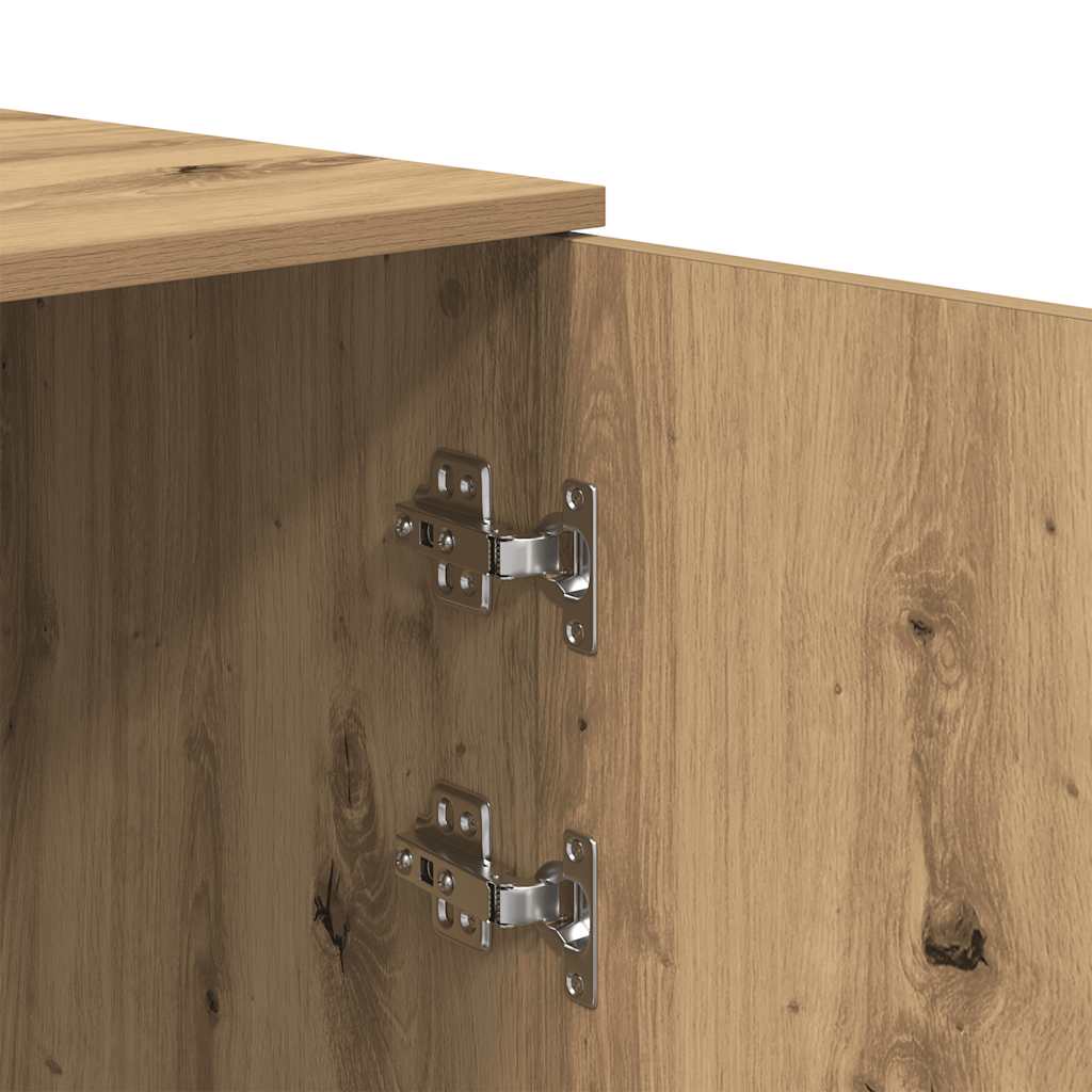 Mobile Portaoggetti Rovere Artigianale 40x45x103,5cm Truciolato | homemem39